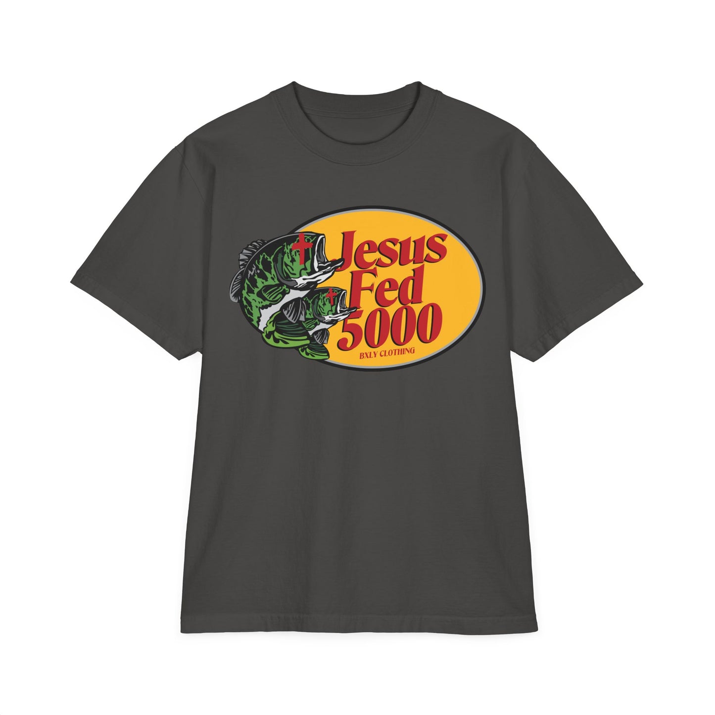 Jesus Fed 5000 Garment-Dyed Drop-Shoulder Shadow Tee