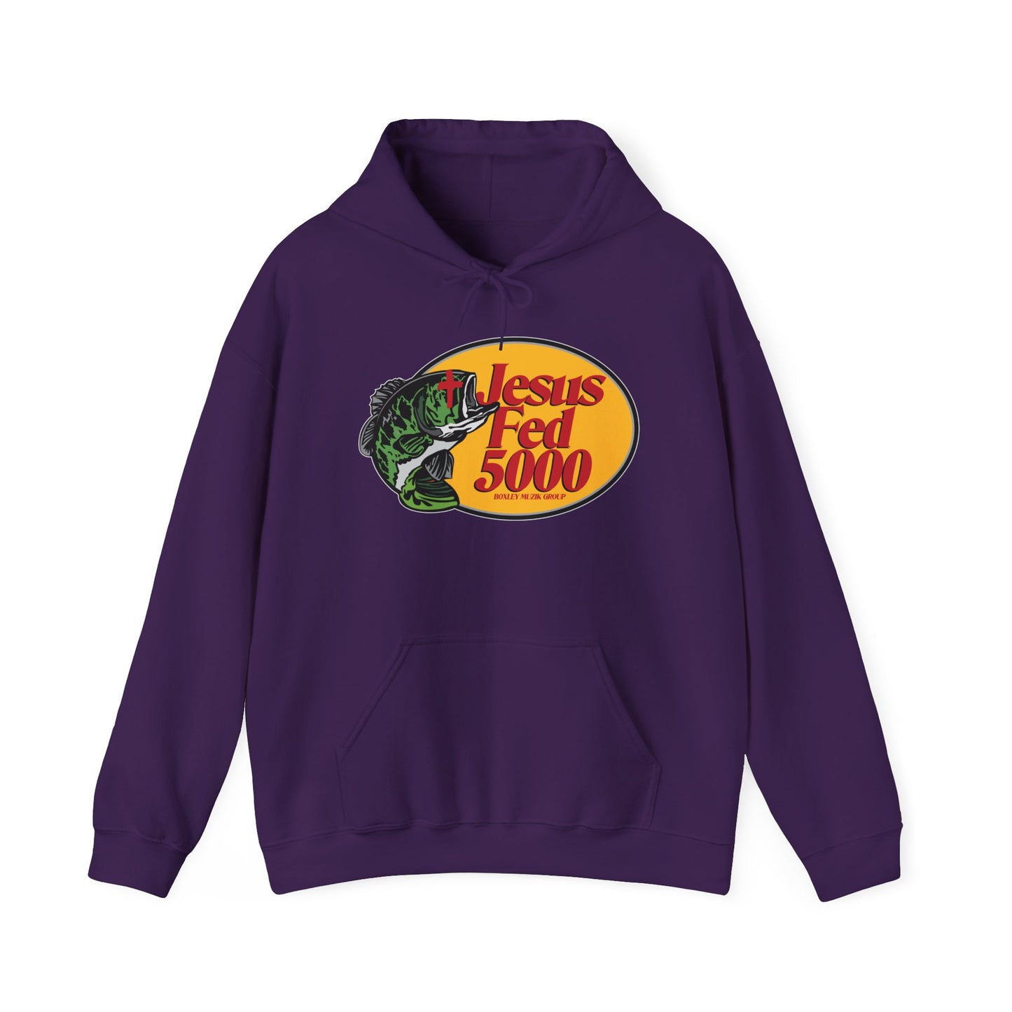 “Jesus Fed 5000” Purple Hoodie