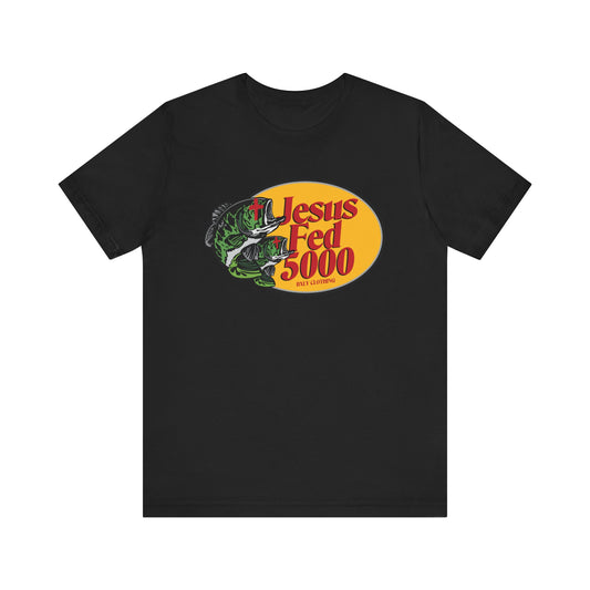 Jesus Fed 5000 Black Tee