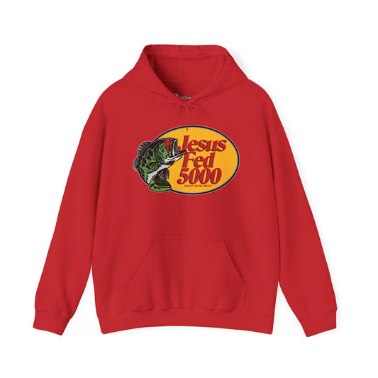 “Jesus Fed 5000” Red Hoodie